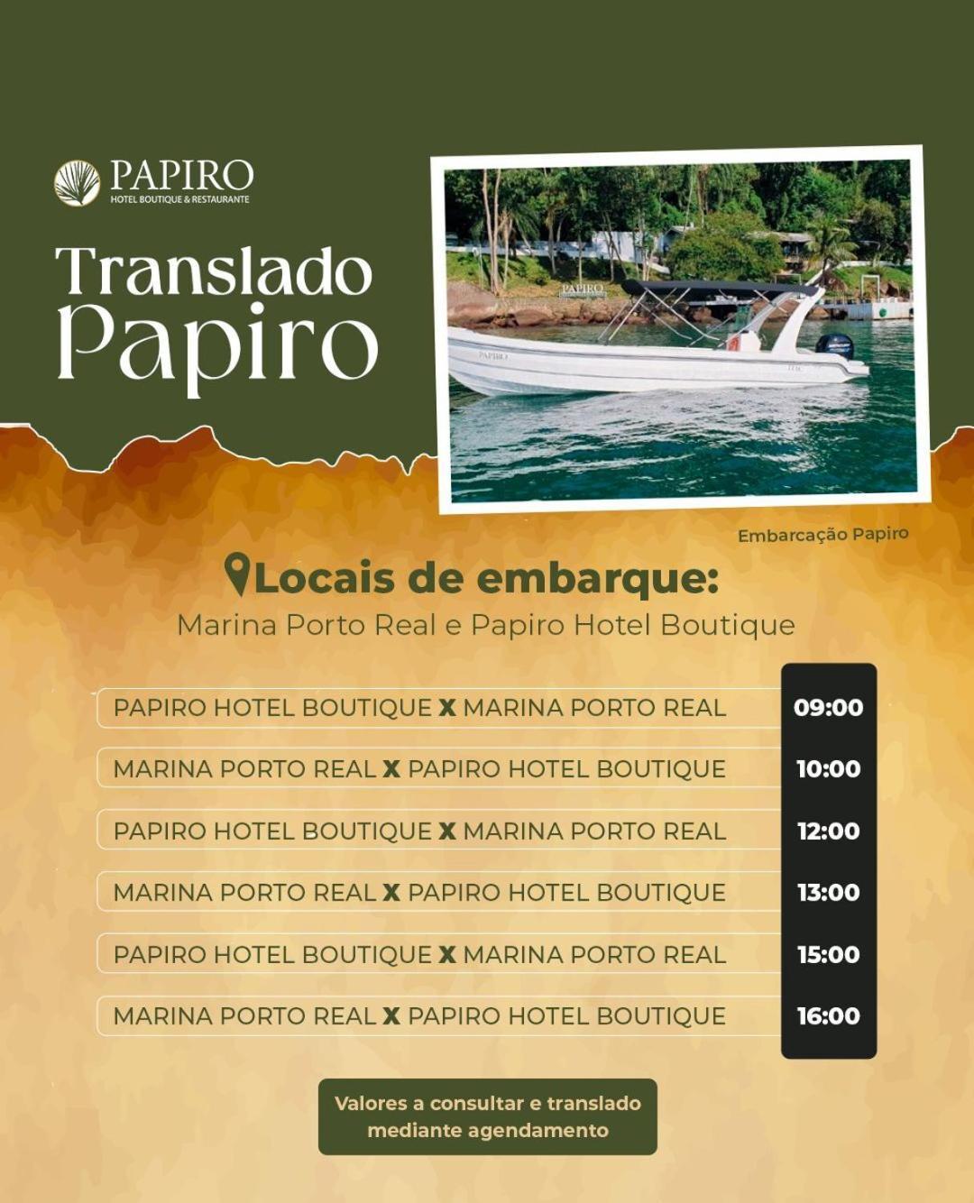 Pousada Papiro Boutique Vila do Abraao Ngoại thất bức ảnh